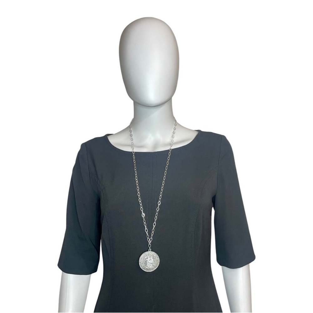 Elegant 32” Sterling Silver Aries Pendant Necklace – Chic & Timeless